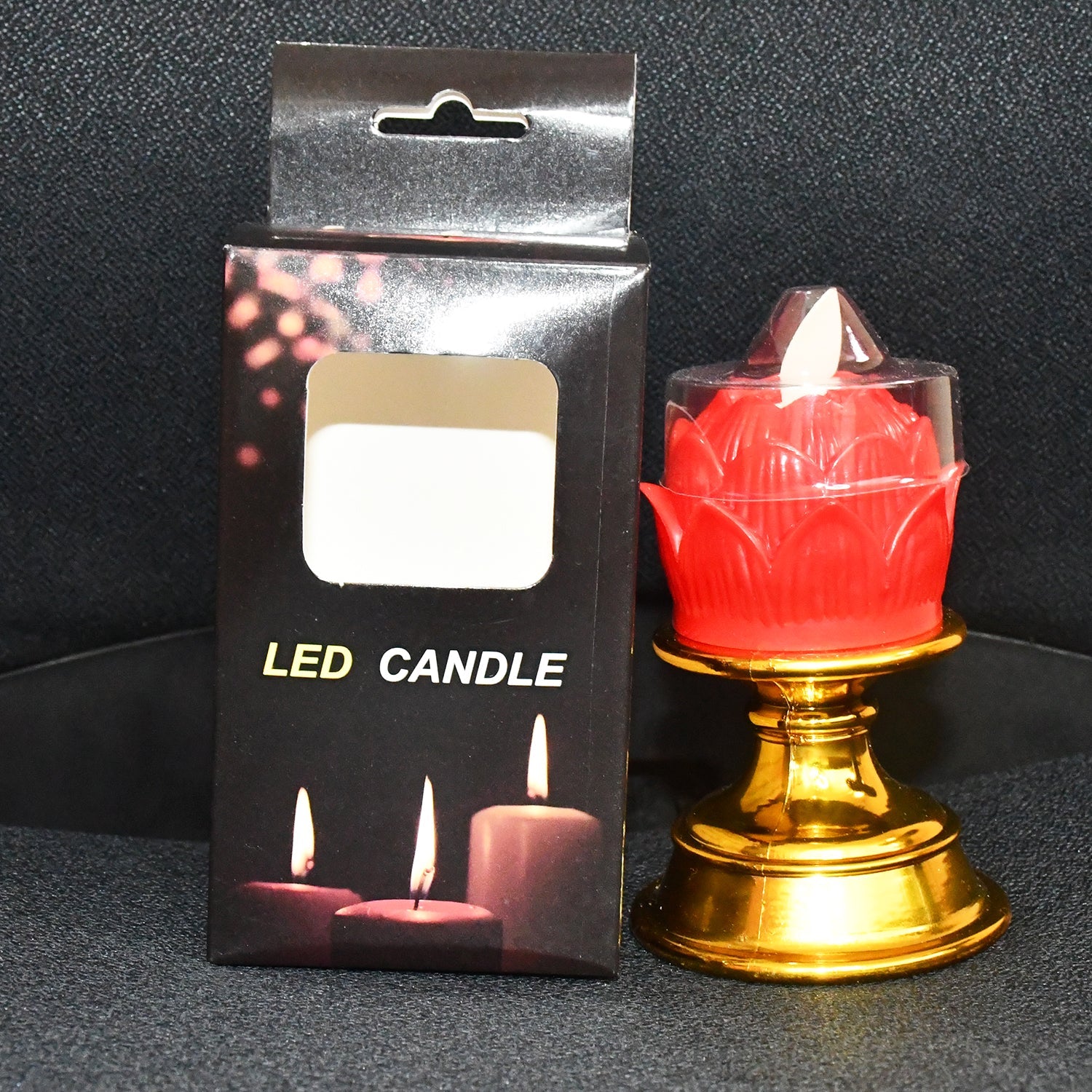 Premium Lotus Shaped LED Flameless Candle with Decorative Holder (1 Pc) Premium Lotus Shaped LED Flameless Candle with Decorative Holder (1 Pc)